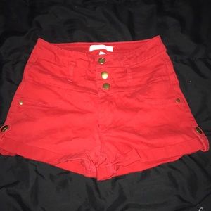 Red refuge shorts